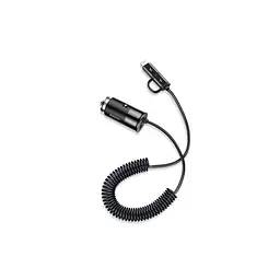 Автомобільний зарядний пристрій Baseus Enjoy Together 2-in-1 Black