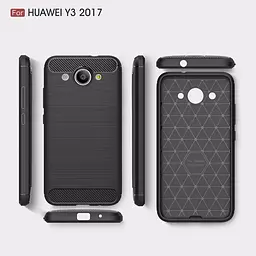 Чохол PRIMO Carbon Fiber Series для Huawei Y3 2017 Black - мініатюра 4