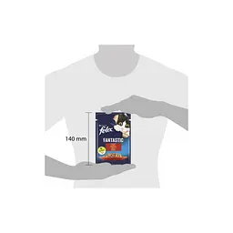 Вологий корм для кішок Purina Felix Fantastic з яловичиною в желе 85 г (7613039838624) - мініатюра 3