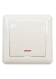 Вимикач Brille одноклавішний з індикатором 250W 16А BC116-153-28