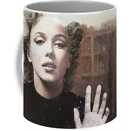 Кухоль GeekLand Marilyn Monroe Мерилін Монро краплі дощу на склі ММ 01.02 330 мл білий - мініатюра 3