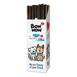 Ласощі для собак Bow wow палички з яловичини,свинини,комах та птиці 53-58 см, 175 г (ціна за упаковку 24 шт)