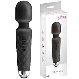 Вібромасажер Yoba Love Wand 20 см (чорний) - мініатюра 3