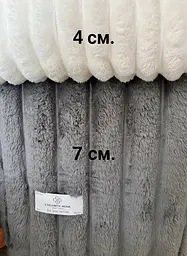 Плед євро 200*220см Імператорський 7см смужка Сірий COLORFUL HOME - мініатюра 3