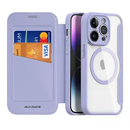 Чохол-книжка Dux Ducis Skin X Pro MagSafe Apple Phone 14 Pro Purple (35098_3344948) - мініатюра 3
