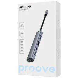 Type-C-Хаб Proove Arc Link 5 in 1 (2*USB3.0 + 3*Type-C3.0) - мініатюра 2