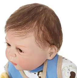 Силіконова колекційна лялька реборн reborn хлопчик лева Reborn Dolls det0018819 - мініатюра 4