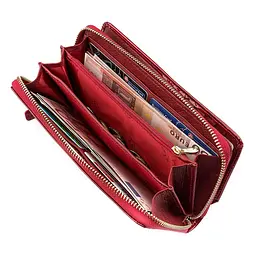 Гаманець жіночий ST Leather 18436 (S7001A) місткий червоний