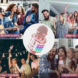 Дитячий Bluetooth караоке-мікрофон із LED-підсвіткою - мініатюра 8