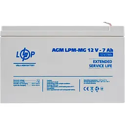 Акумулятор LogicPower AGM-MG 12V [12V/7Ah/84Wh] [6552] [109181] - мініатюра 2