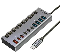 USB-Хаб Promate на 10 портів (gegahub-5g)