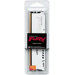Модуль пам'яті для комп'ютера DDR5 32GB 6000 MHz Beast EXPO White Kingston Fury (ex.HyperX) (KF560C36BWE-32) - мініатюра 4
