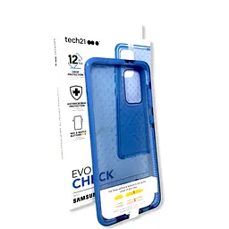 Протиударний чохол із антимікробним покриттям Tech21 Evo Check для Samsung Galaxy S20 Plus (6.7") Blue - мініатюра 4