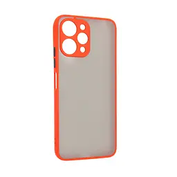 Чехол-накладка для Xiaomi Redmi 12 4G, Frosted Matte, красный, противоударный чехол с защитой всего корпуса, термополиуретан TPU + поликарбонат PC, ArmorStandart (ARM68553)