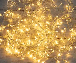 Новорічна тепла біла лед гірлянда 16 м Xmas LED 400 WW-1, новорічна лед гірлянда на ялинку (ST) - мініатюра 3