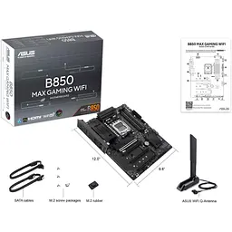 Материнська плата ASUS B850 MAX GAMING (B850 MAX GAMING) (Socket AM5, AMD B850, ATX) - мініатюра 7