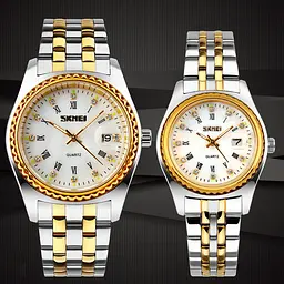 Наручний годинник чоловічий 9098WT-B White Men Skmei acs0029895 - мініатюра 5