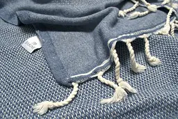 Плед-накидка Barine - Tan Throw denim синій 125x180 - мініатюра 3