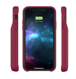 Чохол-акумулятор із бездротовою зарядкою Mophie Juice Pack Access Power Bank 2000 mAh для iPhone XR Red - мініатюра 9
