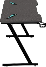 Геймерський комп'ютерний стіл GT Racer T-1213, 120x60x73 Black (T-1213 (120x60x73) Black) - мініатюра 8