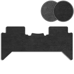 Килимки в салон ворсові 3-ряд для Toyota Hilux 2004-2015 з підп'ятником 1 шт (Carrera)