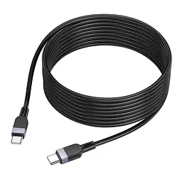 Кабель синхронізації Hoco X109 Silicone 60W/3A Type-C to Type-C 3m Black (35922_3605826)