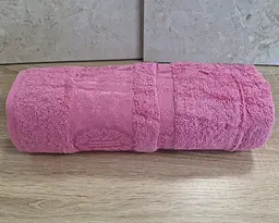Турецький бамбуковий махровий рушник Zeron 70х140 Bamboo Pink - мініатюра 2