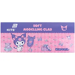 Пластилін восковий Kite Kuromi 18 кольорів 360 г (HK24-085) - мініатюра 4