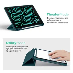 Чохол SlimTPU Active Pen holder Lenovo Tab P11 11.5 TB350 TB355 Темно-зелений - мініатюра 4
