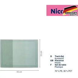Килимок сервірувальний Kela Nica 45х33 см димчасто-зелений (12830) - мініатюра 2