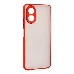 Чехол-накладка для OPPO A38 4G/A18 4G, Frosted Matte, красный, противоударный чехол с защитой всего корпуса, термополиуретан TPU + поликарбонат PC, ArmorStandart (ARM72405)