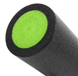 Масажний ролик (роллер) гладкий PowerPlay 4021 Fitness Roller Чорно-зелений (30x15 см) (PP_4021_BL/Green_(30*15)) - мініатюра 5