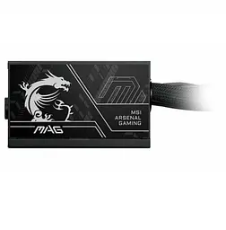 Блок живлення 650 Вт, MAG A650BN PCIE5 II, Black, 80+ Bronze, Active PFC, 12 см MSI teh0034043 - мініатюра 3