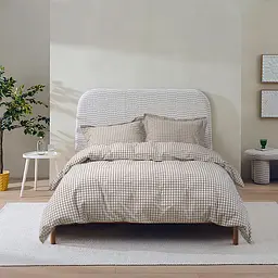 Постільна білизна Lotus Home - Checked Gingham кавовий сімейний - мініатюра 3