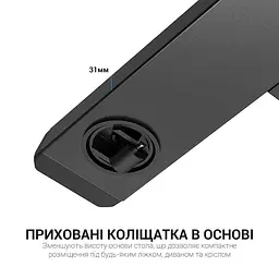 Геймерський стіл OfficePro ODM366 Dark Wood (ODM366B) - мініатюра 8