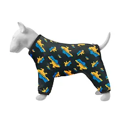 Дощовик для собак WAUDOG Clothes з малюнком «Сміливість», L55, В 77-79 см, С 50-55 см