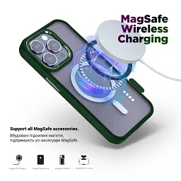 Чохол ArmorStandart Unit MagSafe для Apple iPhone 13 Pro Dark Green - мініатюра 3