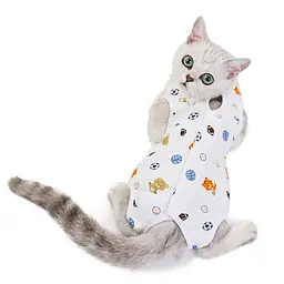 Одяг для котів після операції Longnew Pet Soccer - мініатюра 2