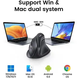 Мишка Ugreen MU008 Vertical Wireless Black (25444) - мініатюра 8