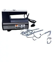 Міксер кухонний RAF R.6690 Hand Mixer 600W Сріблясто-чорний (30151421) - мініатюра 4