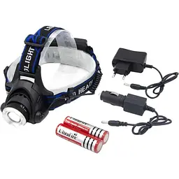 Ліхтар налобний Police PL-122 LED акумуляторний 4 режимів роботи зум - мініатюра 2