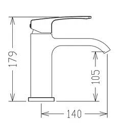Змішувач для раковини Koer KB-10037-12 (KR6000) - мініатюра 5