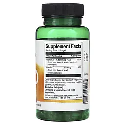 Вітамін А і Д Vitamin A&D - 250 капсул - мініатюра 2