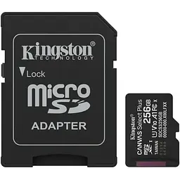 Карта пам'яті microSDXC (UHS-1) Kingston Canvas Select Plus Gen3 256Gb class 10 А1 (R-150MB/s) (adapter SD)