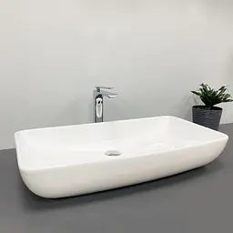 Умивальник VBI Silvi 70 white накладний VBI-015101, Білий - мініатюра 3