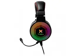 Наушники Vinga HSCU-100 Gaming LED Black (HSCU-100) - миниатюра 4