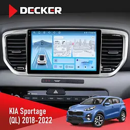 Штатна магнітола Kia Sportage 4 2018-2020 Decker D9-010 6x128, DSP, 4G, 2K Decker (НФ-00007595)