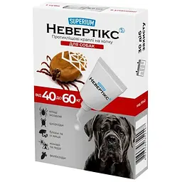 Краплі для тварин Superium Nevertix Протикліщові для собак від 40 кг (9140)
