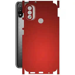 Защитная пленка StatusSKIN для Motorola Moto E20 Корпус Винил красная матовая