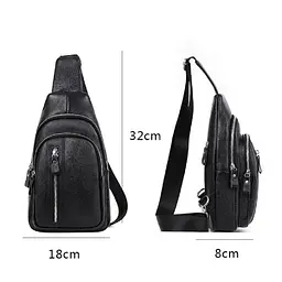 Сумка на одну шлейку чорна Tiding Bag FL-A25F-5055A - мініатюра 3